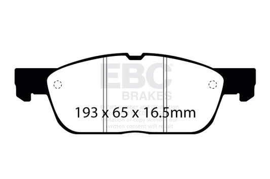 FORD Focus Mk4 ST 2.3 280 PS EBC-Bremsen Gelbe Bremsbeläge vorne