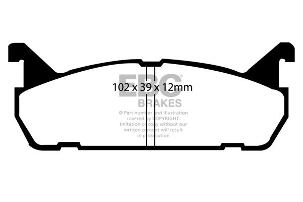 MAZDA MX5 Mk1 NA 1.6 1989-1998 EBC-Bremsen Gelbe Bremsbeläge hinten