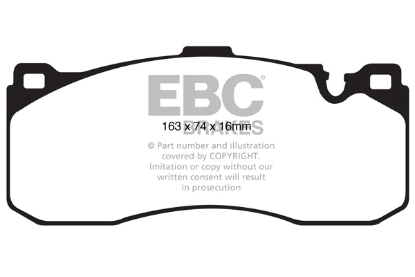 Mini Clubman R55 Works 2008-2015 EBC-Bremsen Gelbe Bremsbeläge vorne