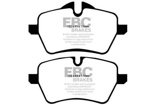 Mini Clubman R55 Cooper S 2007-2015 EBC Brakes Gelbe Bremsbeläge vorne