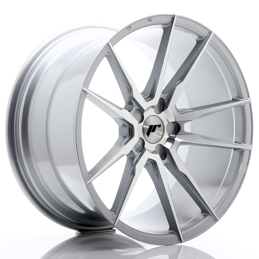 Japan Racing JR21 Alloy Wheel 20" x 11" ET30, 31, 32, 33, 34, 35, 36, 37, 38, 39, 40, 41, 42, 43, 44, 45, 46, 47, 48, 49, 50 5x108, 5x110, 5x112, 5x114.3, 5x115, 5x118, 5x120, 5x120.65, 5x127, 5x130 - Silver