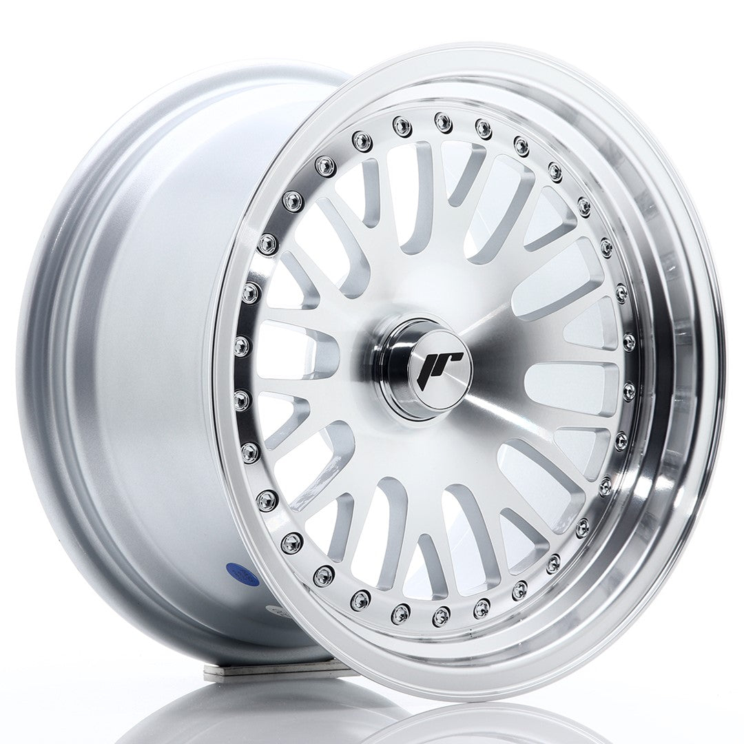 Japan Racing JR10 Alloy Wheel 15" x 8" ET20 3x112, 4x100, 4x108, 4x110, 4x114.3, 5x100, 5x105, 5x108, 5x110, 5x112, 5x114.3, 5x115, 5x118, 5x120 - Silver