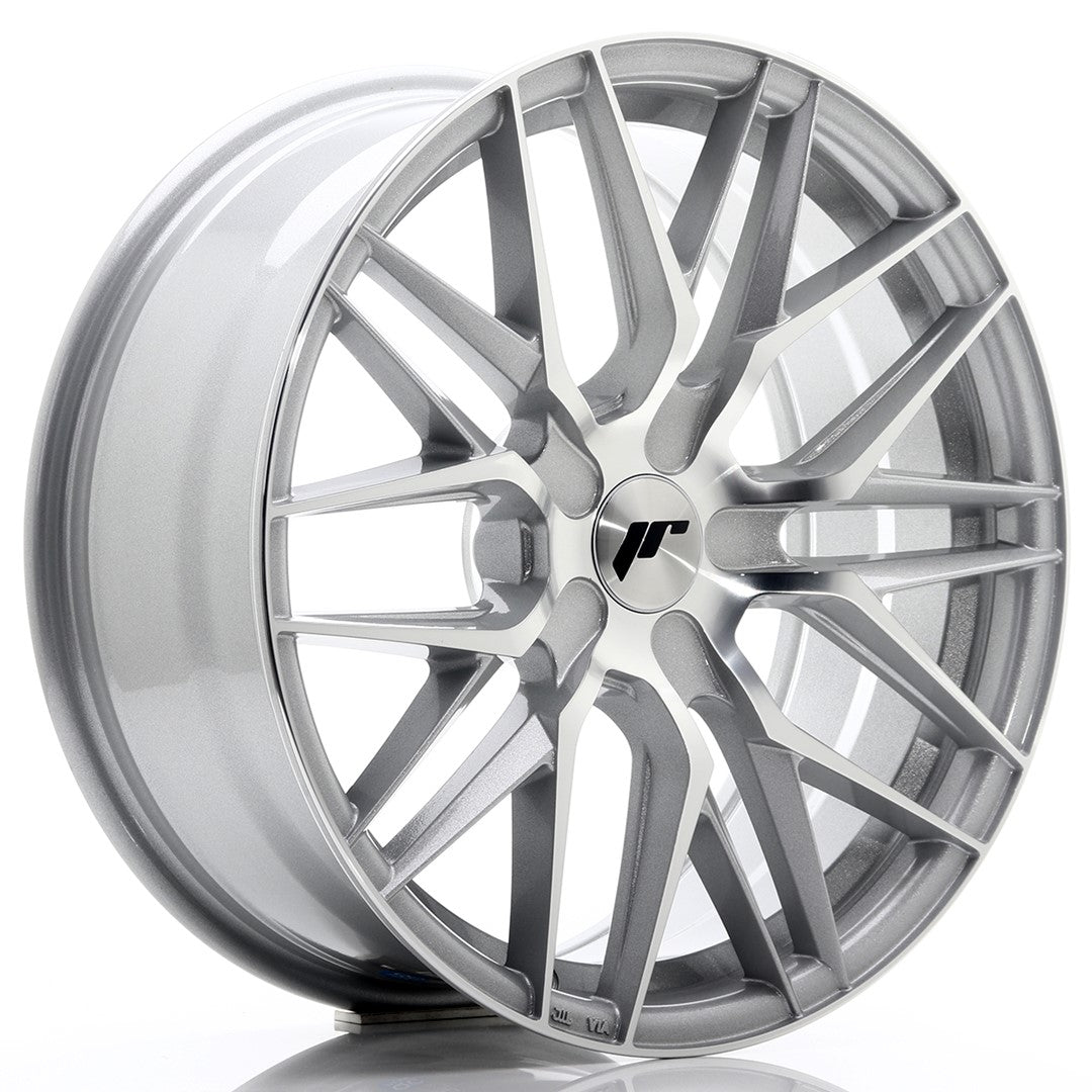 Japan Racing JR28 Alloy Wheel 18" x 7,5" ET20, 21, 22, 23, 24, 25, 26, 27, 28, 29, 30, 31, 32, 33, 34, 35, 36, 37, 38, 39, 40 4x100, 4x108, 4x110, 4x114.3, 5x100, 5x105, 5x108, 5x110, 5x112, 5x114.3, 5x115, 5x118, 5x120 - Silver