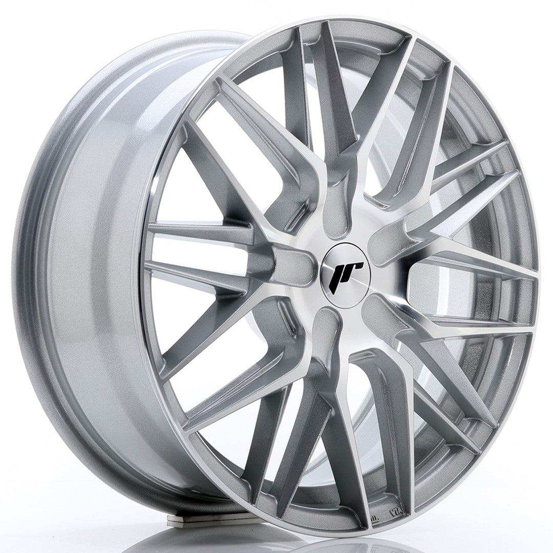 Japan Racing JR28 Alloy Wheel 17" x 7" ET20, 21, 22, 23, 24, 25, 26, 27, 28, 29, 30, 31, 32, 33, 34, 35, 36, 37, 38, 39, 40, 41, 42, 43, 44, 45 4x100, 4x108, 4x110, 4x114.3, 5x100, 5x105, 5x108, 5x110, 5x112, 5x114.3, 5x115, 5x118, 5x120 - Silver