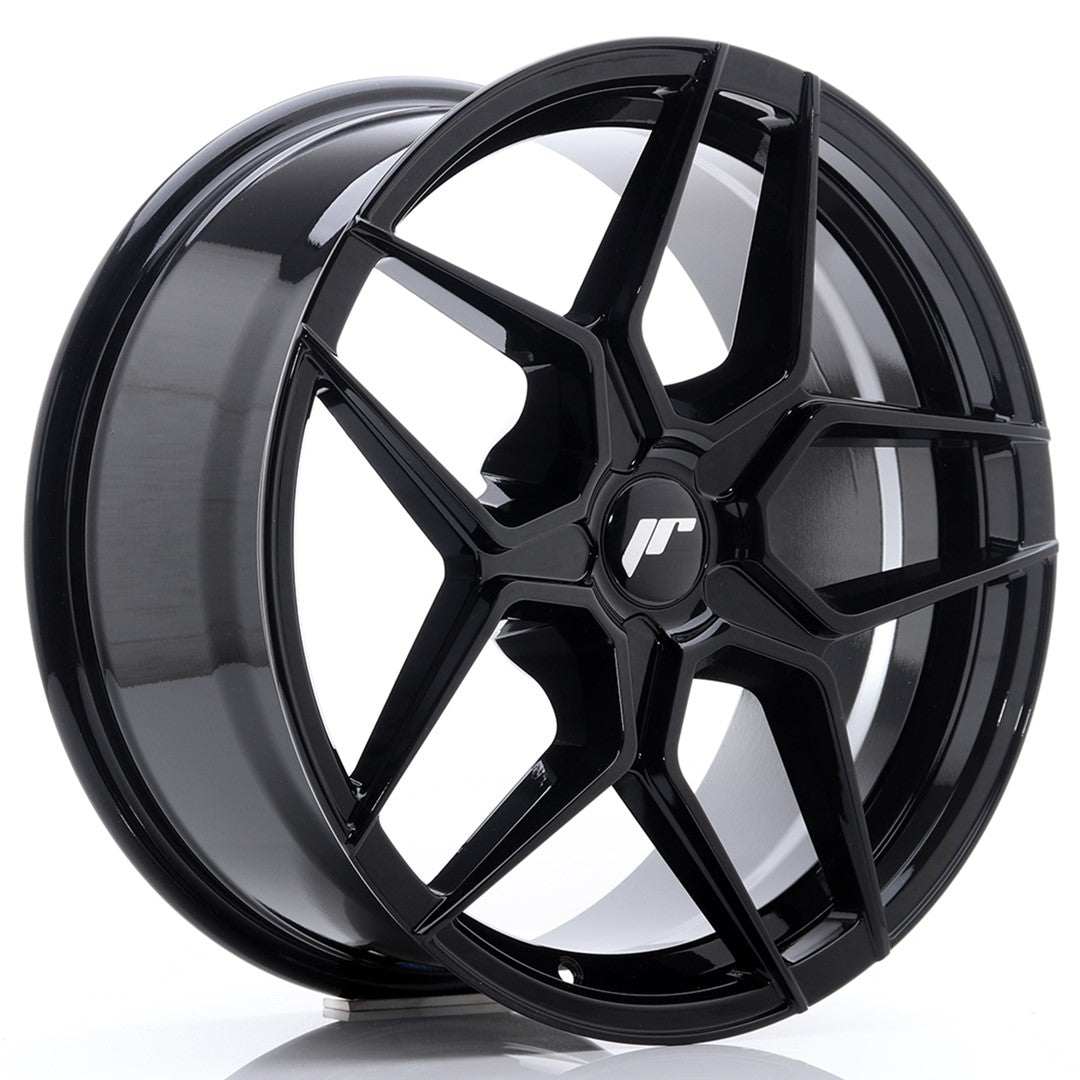 Japan Racing JR34 Alloy Wheel 18" x 8" ET20, 21, 22, 23, 24, 25, 26, 27, 28, 29, 30, 31, 32, 33, 34, 35, 36, 37, 38, 39, 40, 41, 42 5x100, 5x105, 5x108, 5x110, 5x112, 5x114.3, 5x115, 5x118, 5x120 - Black
