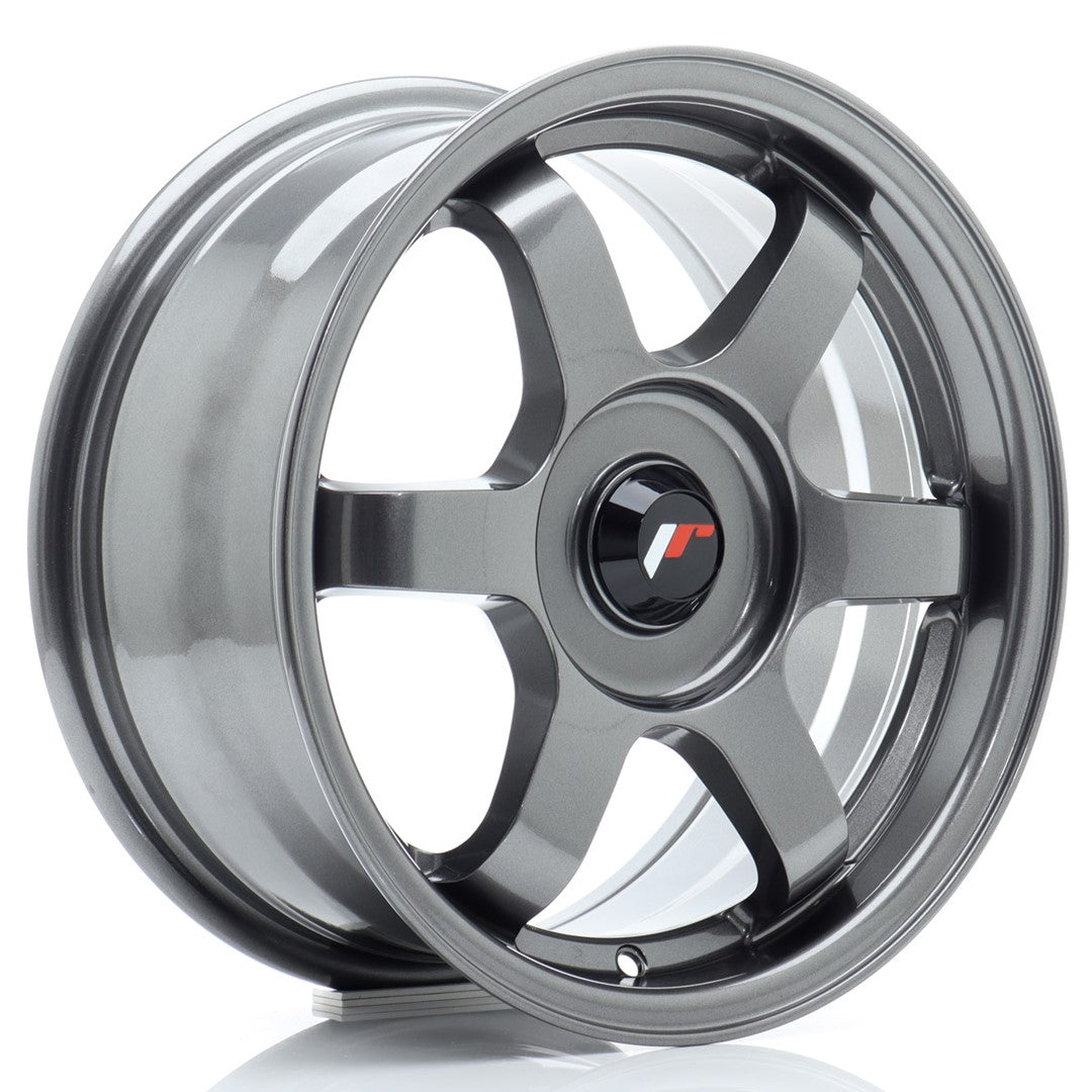 Japan Racing JR3 Alloy Wheel 15" x 7" ET25, 26, 27, 28, 29, 30, 31, 32, 33, 34, 35, 36, 37, 38, 39, 40, 41, 42 3x112, 4x100, 4x108, 4x110, 4x114.3, 5x100, 5x105, 5x108, 5x110, 5x112, 5x114.3 - Gun metal