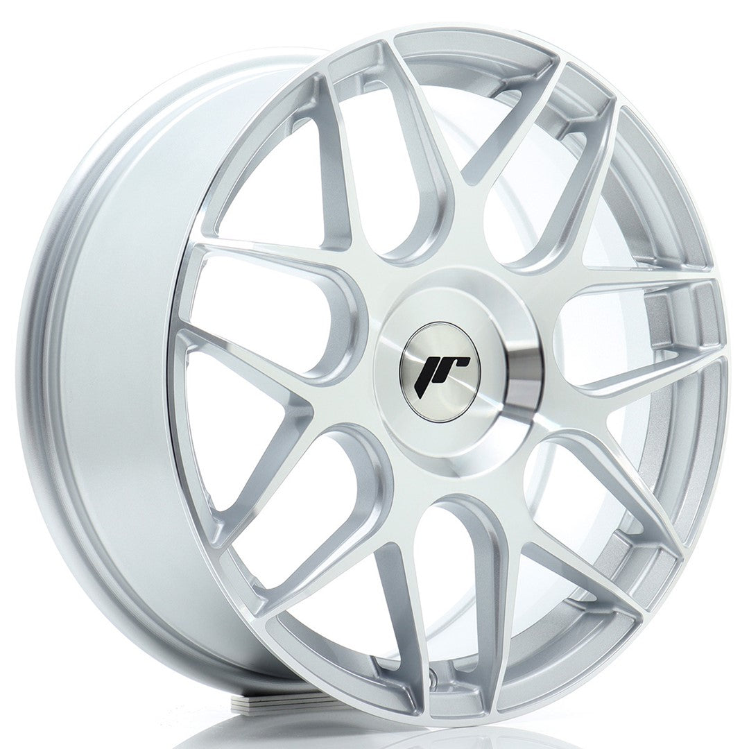 Japan Racing JR18 Alloy Wheel 17" x 7" ET20, 21, 22, 23, 24, 25, 26, 27, 28, 29, 30, 31, 32, 33, 34, 35, 36, 37, 38, 39, 40 3x112, 4x98, 4x100, 4x108, 4x110, 4x114.3, 5x98, 5x100, 5x105, 5x108, 5x110, 5x112, 5x114.3 - Silver