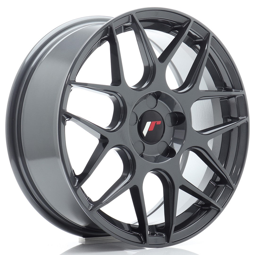 Japan Racing JR18 Alloy Wheel 17" x 7" ET20, 21, 22, 23, 24, 25, 26, 27, 28, 29, 30, 31, 32, 33, 34, 35, 36, 37, 38, 39, 40 5x98, 5x100, 5x105, 5x108, 5x110, 5x112, 5x114.3 - Hyper Gray