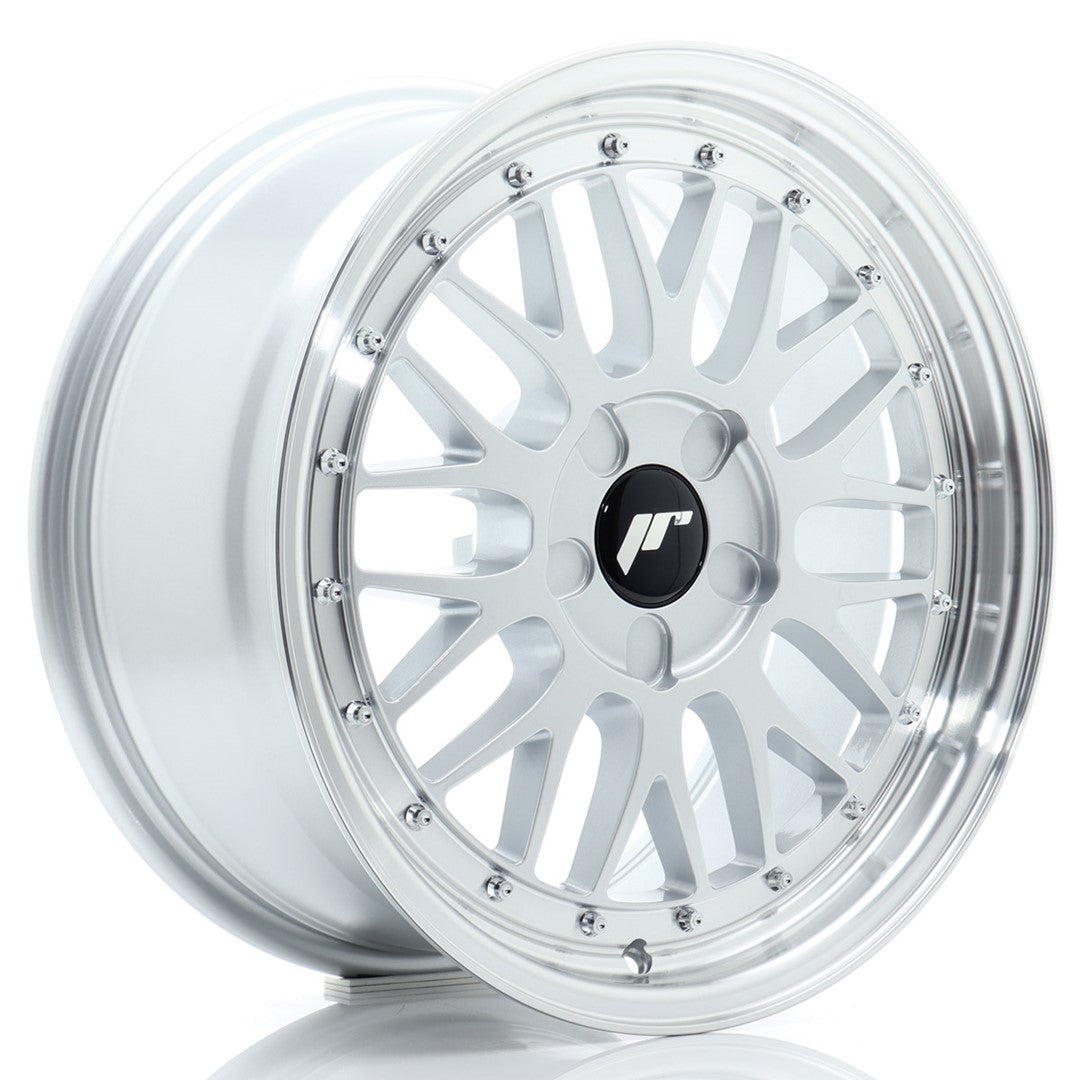 Japan Racing JR23 Alloy Wheel 17" x 8" ET20, 21, 22, 23, 24, 25, 26, 27, 28, 29, 30, 31, 32, 33, 34, 35, 36, 37, 38, 39, 40, 41, 42, 43, 44, 45 5x100, 5x105, 5x108, 5x110, 5x112, 5x114.3, 5x115, 5x118, 5x120 - Silver