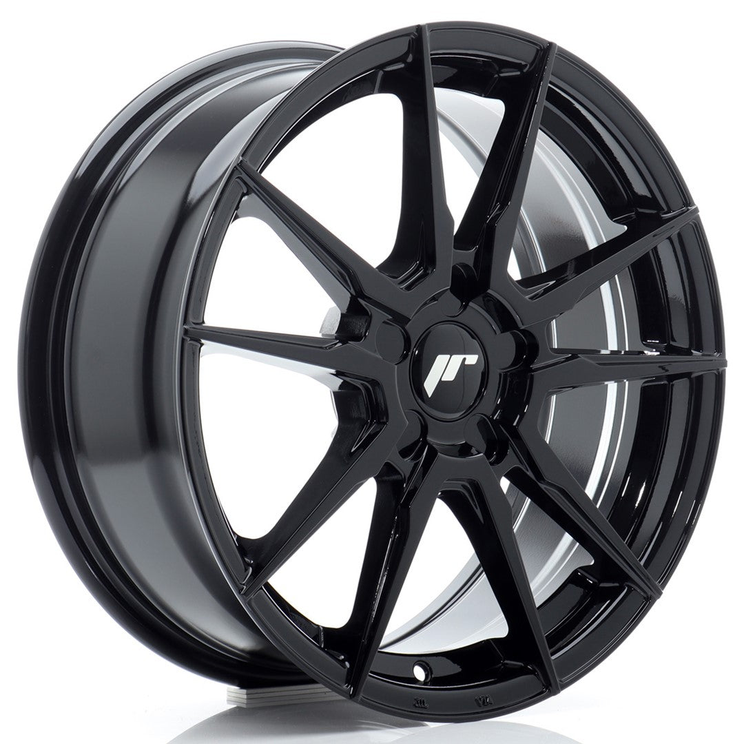 Japan Racing JR21 Alloy Wheel 17" x 7" ET20, 21, 22, 23, 24, 25, 26, 27, 28, 29, 30, 31, 32, 33, 34, 35, 36, 37, 38, 39, 40 5x100, 5x105, 5x108, 5x110, 5x112, 5x114.3, 5x115, 5x118, 5x120 - Black