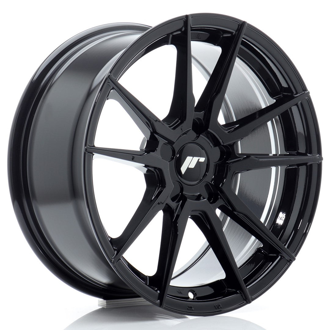 Japan Racing JR21 Alloy Wheel 17" x 9" ET20, 21, 22, 23, 24, 25, 26, 27, 28, 29, 30, 31, 32, 33, 34, 35, 36, 37, 38, 39, 40, 41, 42, 43, 44, 45 5x100, 5x105, 5x108, 5x110, 5x112, 5x114.3, 5x115, 5x118, 5x120 - Black