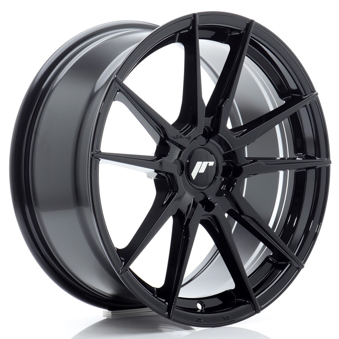 Japan Racing JR21 Alloy Wheel 18" x 8" ET20, 21, 22, 23, 24, 25, 26, 27, 28, 29, 30, 31, 32, 33, 34, 35, 36, 37, 38, 39, 40 4x100, 4x108, 4x110, 4x114.3 - Black