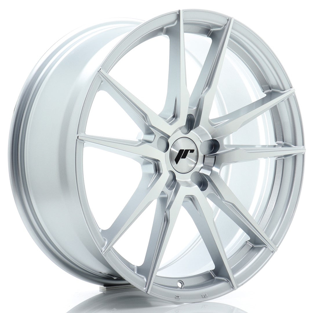 Japan Racing JR21 Alloy Wheel 20" x 8" ET20, 21, 22, 23, 24, 25, 26, 27, 28, 29, 30, 31, 32, 33, 34, 35, 36, 37, 38, 39, 40 5x108, 5x110, 5x112, 5x114.3, 5x115, 5x118, 5x120, 5x120.65, 5x127, 5x130 - Silver
