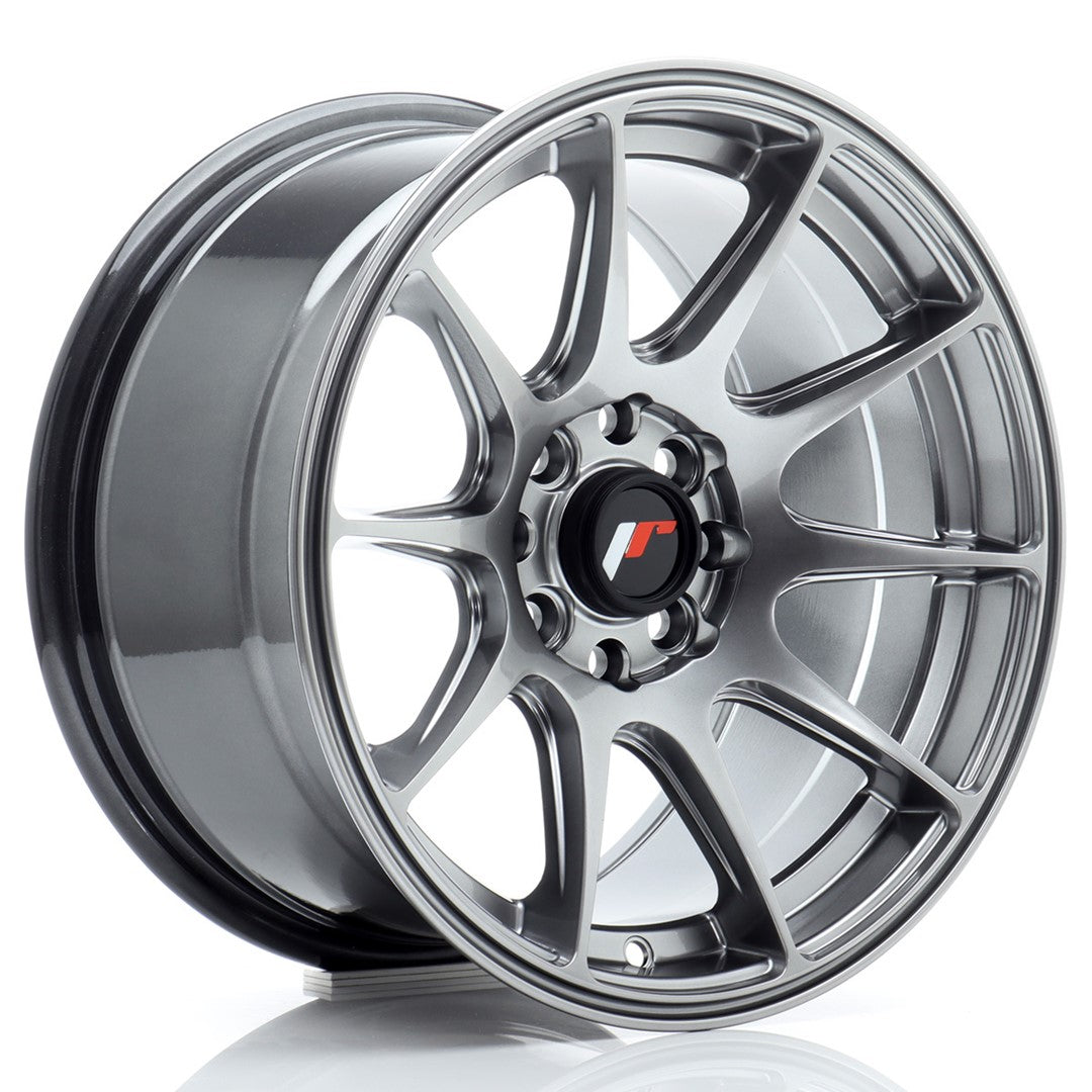 Japan Racing JR11 Alloy Wheel 15" x 8" ET25 4x100, 4x114.3 - Hyper Black
