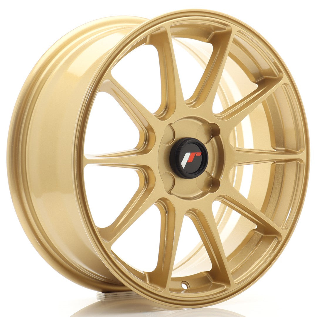 Japan Racing JR11 Alloy Wheel 17" x 7" ET20, 21, 22, 23, 24, 25, 26, 27, 28, 29, 30, 31, 32, 33, 34, 35, 36, 37, 38 4x98, 4x100, 4x108, 4x110, 4x114.3 - Gold