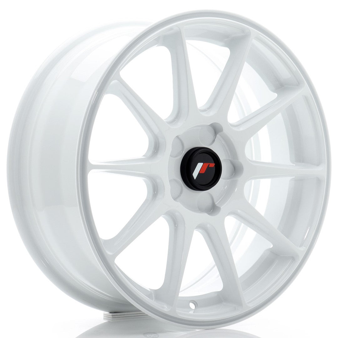 Japan Racing JR11 Alloy Wheel 17" x 7" ET20, 21, 22, 23, 24, 25, 26, 27, 28, 29, 30, 31, 32, 33, 34, 35, 36, 37, 38 5x98, 5x100, 5x105, 5x108, 5x110, 5x112, 5x114.3 - White