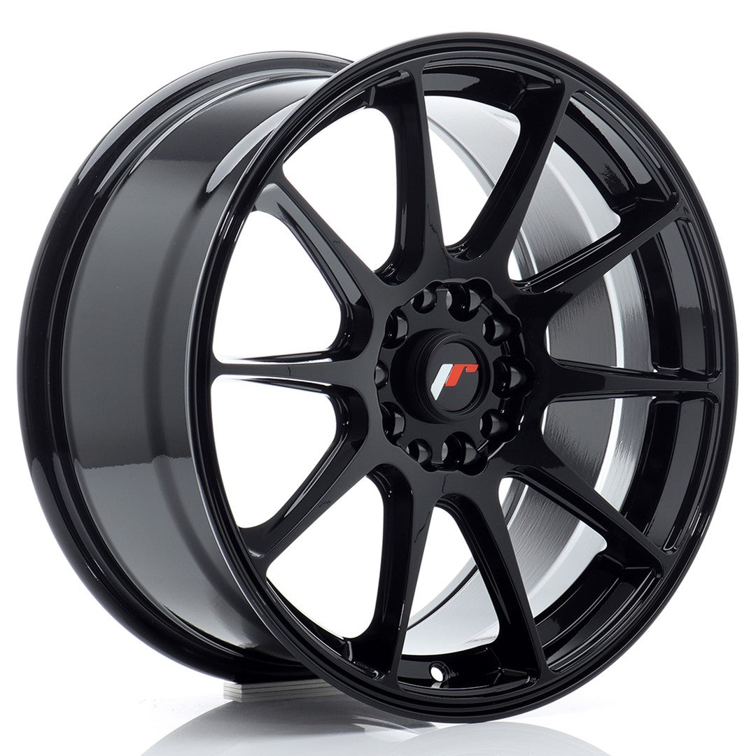 Japan Racing JR11 Alloy Wheel 17" x 8" ET25 4x100, 4x108 - Black