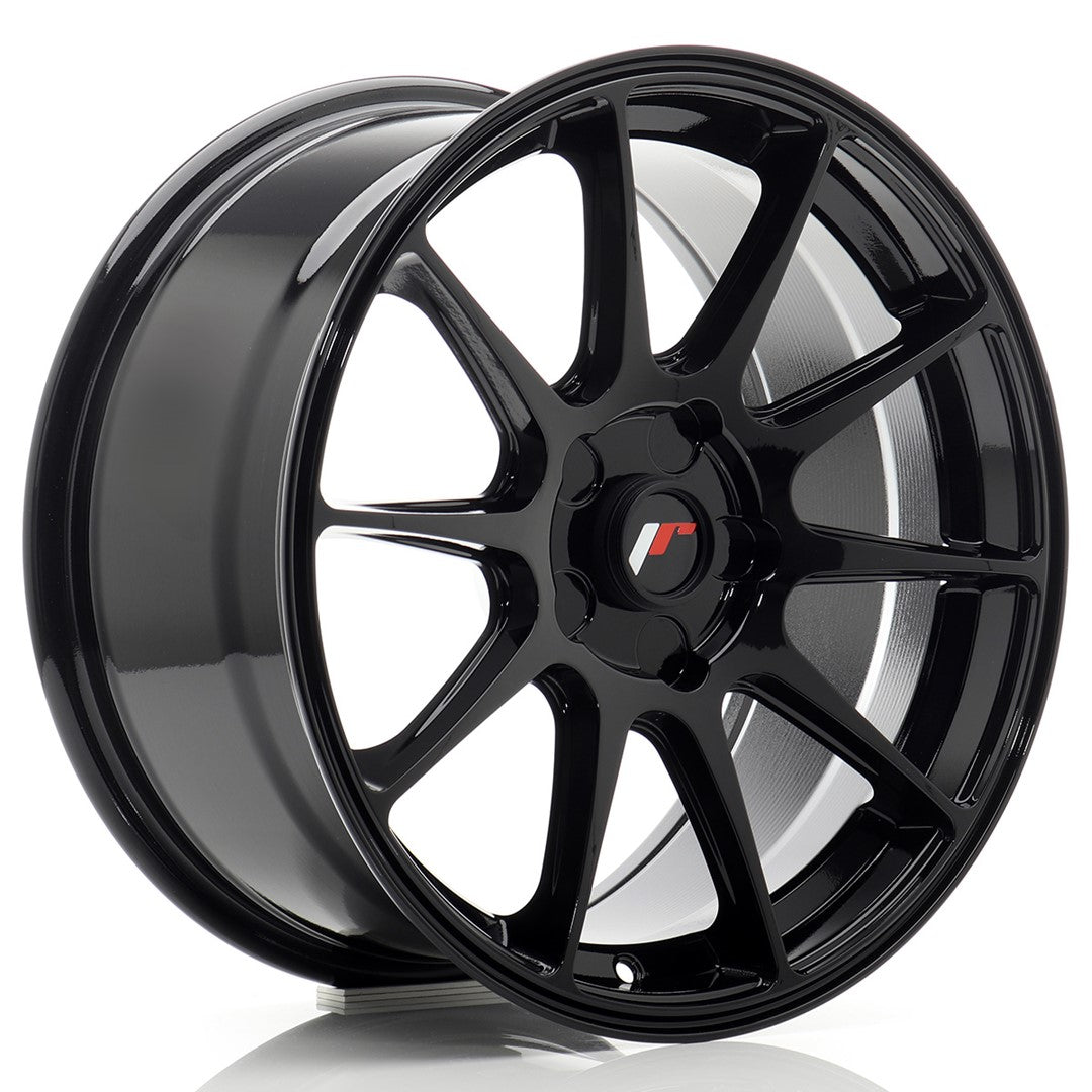 Japan Racing JR11 Alloy Wheel 17" x 8" ET20, 21, 22, 23, 24, 25, 26, 27, 28, 29, 30, 31, 32, 33, 34, 35 5x98, 5x100, 5x105, 5x108, 5x110, 5x112, 5x114.3 - Black