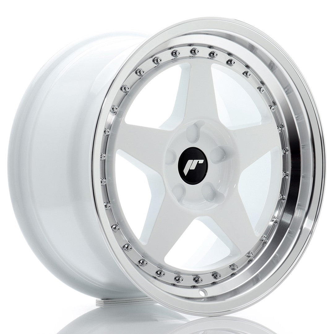 Japan Racing JR6 Alloy Wheel 17" x 9" ET20, 21, 22, 23, 24, 25, 26, 27, 28, 29, 30, 31, 32, 33, 34, 35 5x100, 5x105, 5x108, 5x110, 5x112, 5x114.3, 5x115, 5x118, 5x120 - White