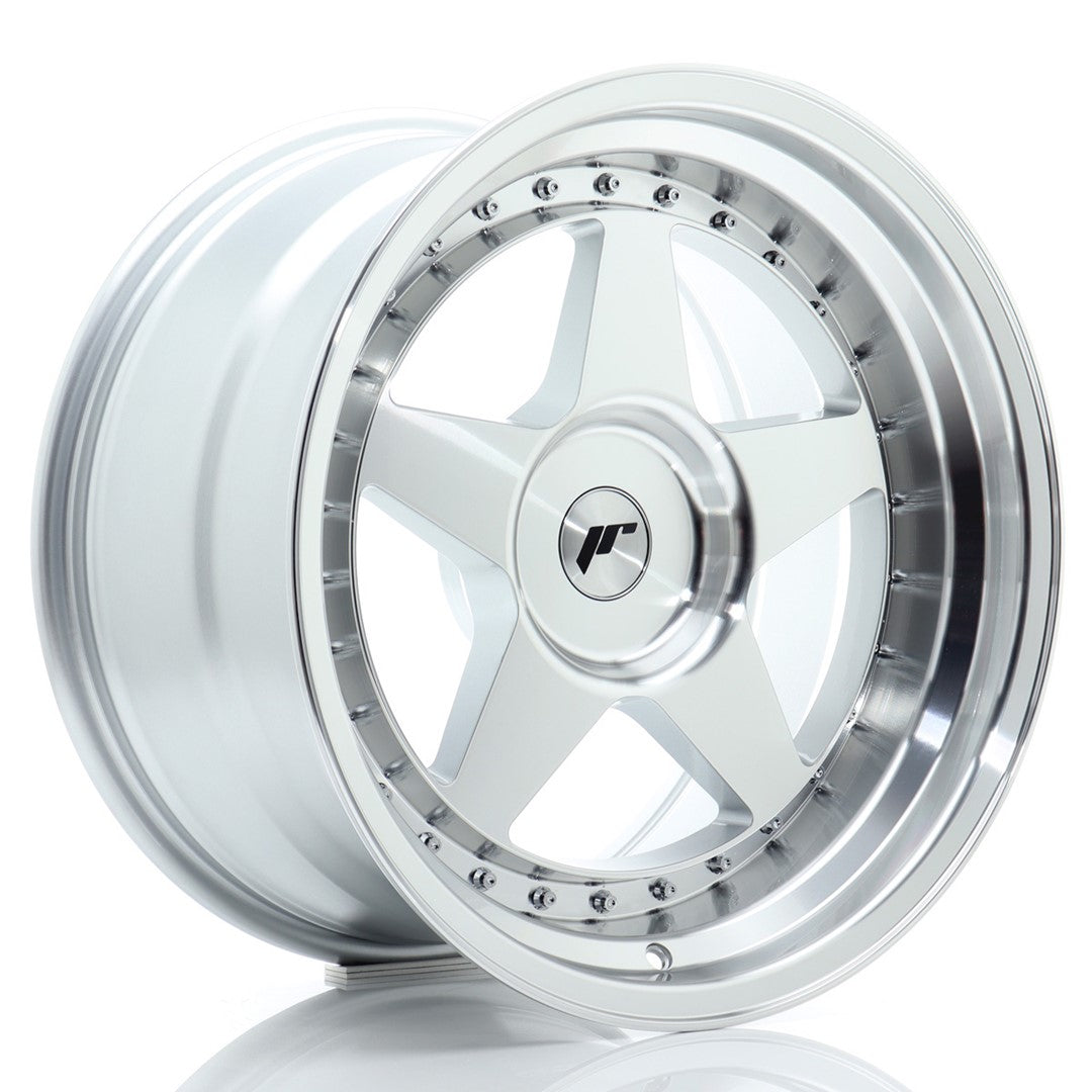 Japan Racing JR6 Alloy Wheel 18" x 10" ET0, 1, 2, 3, 4, 5, 6, 7, 8, 9, 10, 11, 12, 13, 14, 15, 16, 17, 18, 19, 20, 21, 22, 23, 24, 25 3x112, 4x100, 4x108, 4x110, 4x114.3, 5x100, 5x105, 5x108, 5x110, 5x112, 5x114.3, 5x115, 5x118, 5x120 - Silver