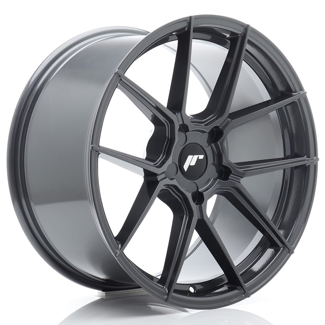 Japan Racing JR30 Alloy Wheel 19" x 9" ET20, 21, 22, 23, 24, 25, 26, 27, 28, 29, 30, 31, 32, 33, 34, 35, 36, 37, 38, 39, 40 5x100, 5x105, 5x108, 5x110, 5x112, 5x114.3, 5x115, 5x118, 5x120, 5x120.65, 5x127, 5x130 - Hyper Gray