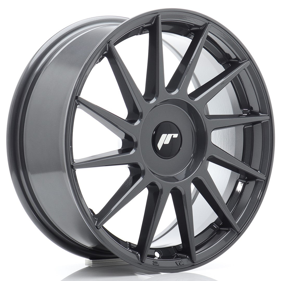 Japan Racing JR22 Alloy Wheel 17" x 7" ET20, 21, 22, 23, 24, 25, 26, 27, 28, 29, 30, 31, 32, 33, 34, 35, 36, 37, 38, 39, 40 3x112, 4x100, 4x108, 4x110, 4x114.3, 5x100, 5x105, 5x108, 5x110, 5x112, 5x114.3, 5x115, 5x118, 5x120 - Hyper Gray