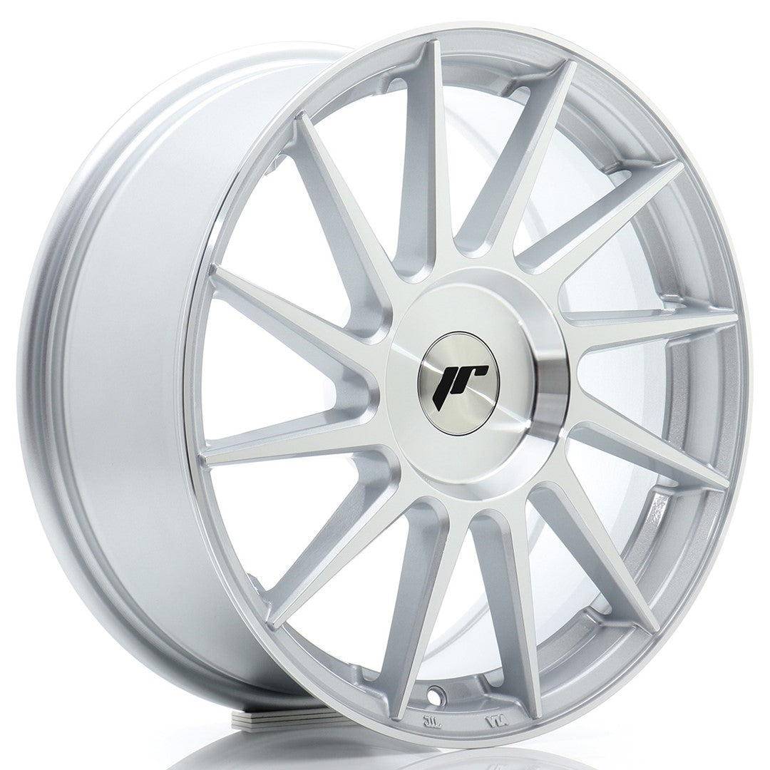 Japan Racing JR22 Alloy Wheel 17" x 8" ET20, 21, 22, 23, 24, 25, 26, 27, 28, 29, 30, 31, 32, 33, 34, 35, 36, 37, 38, 39, 40, 41, 42, 43, 44, 45 3x112, 4x100, 4x108, 4x110, 4x114.3, 5x100, 5x105, 5x108, 5x110, 5x112, 5x114.3, 5x115, 5x118, 5x120 - Silver