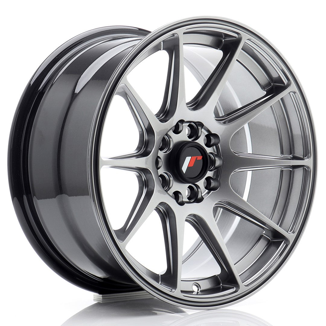 Japan Racing JR11 Alloy Wheel 16" x 8" ET25 5x100, 5x114.3 - Hyper Black