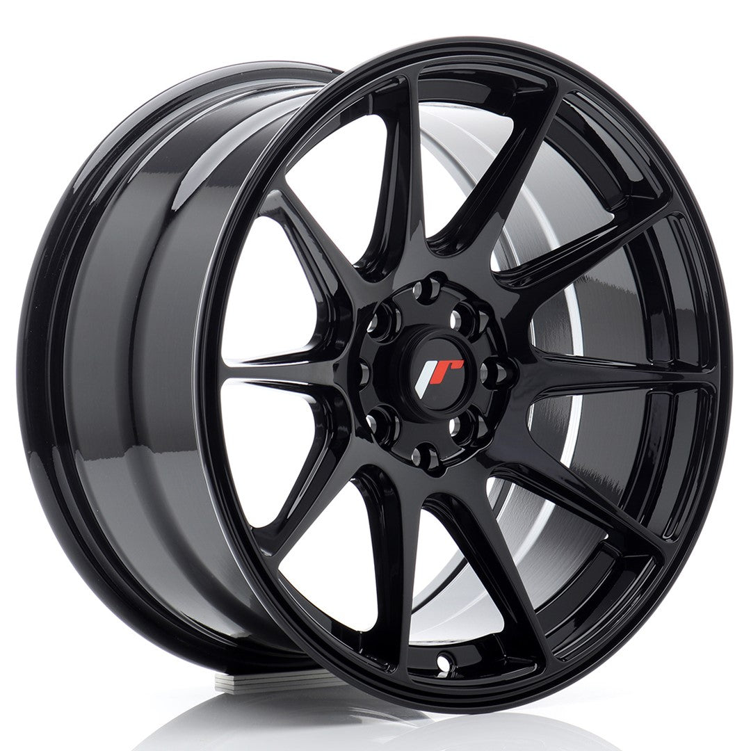 Japan Racing JR11 Alloy Wheel 16" x 8" ET25 4x100, 4x108 - Black