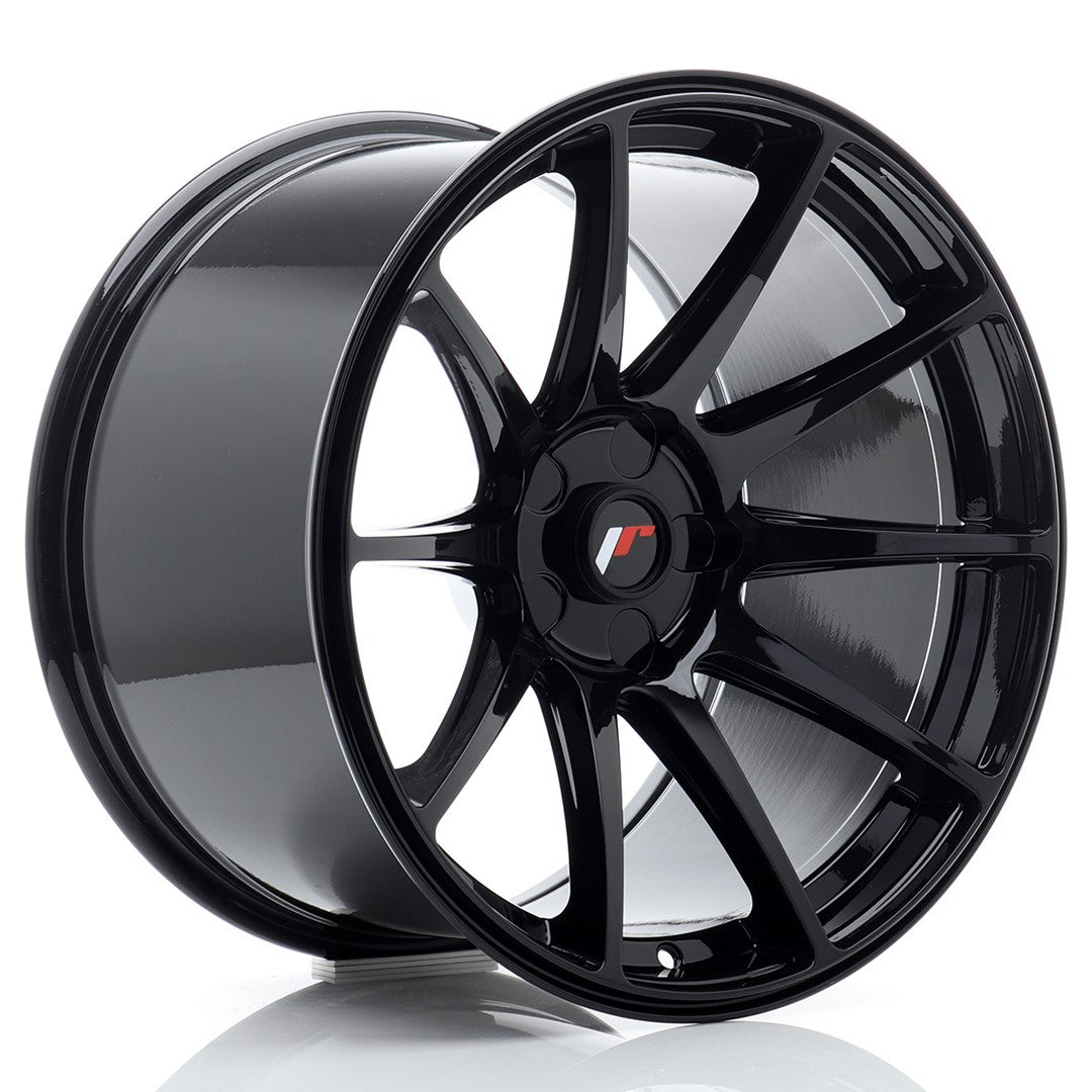 Japan Racing JR11 Alloy Wheel 18" x 10,5" ET0, 1, 2, 3, 4, 5, 6, 7, 8, 9, 10, 11, 12, 13, 14, 15, 16, 17, 18, 19, 20, 21, 22, 23, 24, 25 5x100, 5x105, 5x108, 5x110, 5x112, 5x114.3, 5x115, 5x118, 5x120 - Black