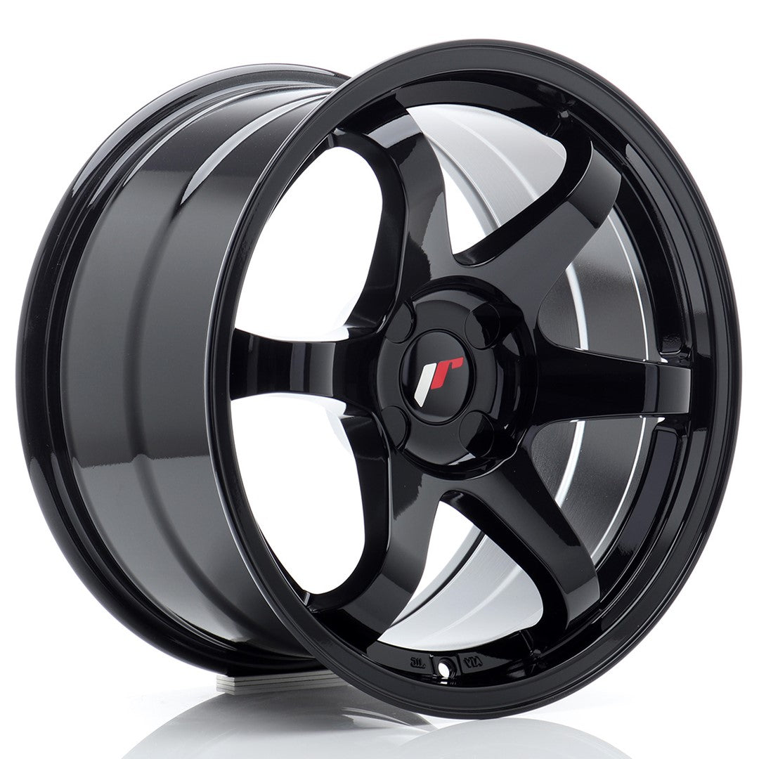 Japan Racing JR3 Alloy Wheel 17" x 9" ET20, 21, 22, 23, 24, 25, 26, 27, 28, 29, 30, 31, 32, 33, 34, 35 4x100, 4x108, 4x110, 4x114.3 - Black