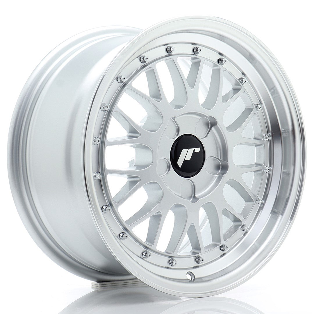 Japan Racing JR23 Alloy Wheel 16" x 8" ET20, 21, 22, 23, 24, 25, 26, 27, 28, 29, 30, 31, 32, 33, 34, 35, 36, 37, 38, 39, 40, 41, 42, 43, 44, 45 5x100, 5x105, 5x108, 5x110, 5x112, 5x114.3, 5x115, 5x118, 5x120 - Silver