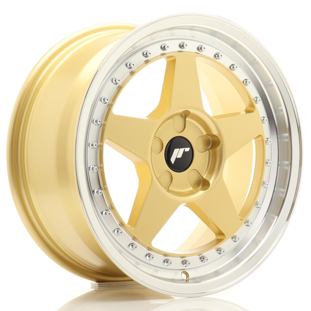 Japan Racing JR6 Alloy Wheel 17" x 8" ET20, 21, 22, 23, 24, 25, 26, 27, 28, 29, 30, 31, 32, 33, 34, 35 5x100, 5x105, 5x108, 5x110, 5x112, 5x114.3, 5x115, 5x118, 5x120 - Gold