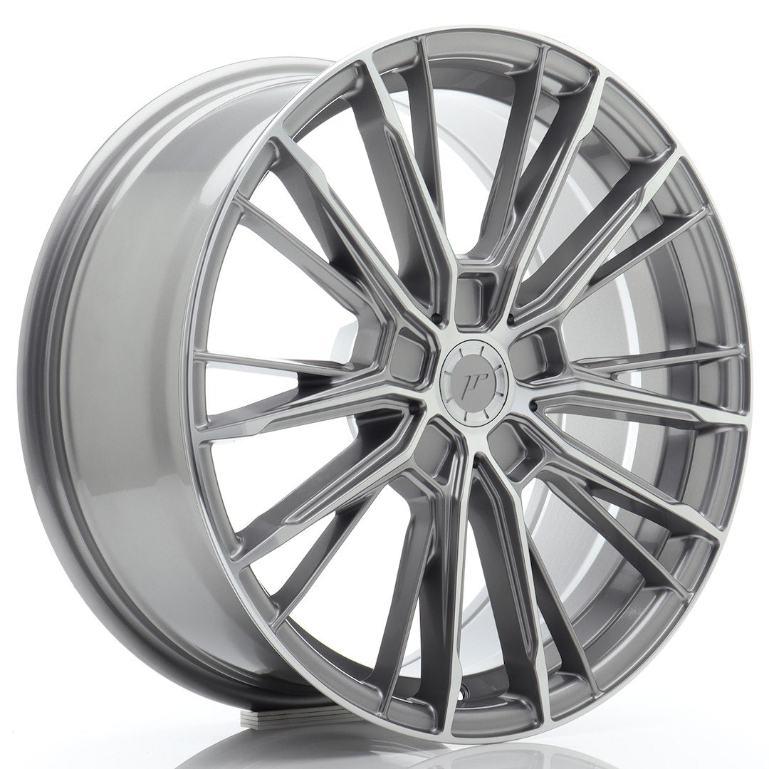 Japan Racing JR52 Alloy Wheel 18" x 8" ET20, 21, 22, 23, 24, 25, 26, 27, 28, 29, 30, 31, 32, 33, 34, 35, 36, 37, 38, 39, 40, 41, 42, 43, 44, 45 5x100, 5x105, 5x108, 5x110, 5x112, 5x114.3, 5x115, 5x118, 5x120 - Silver