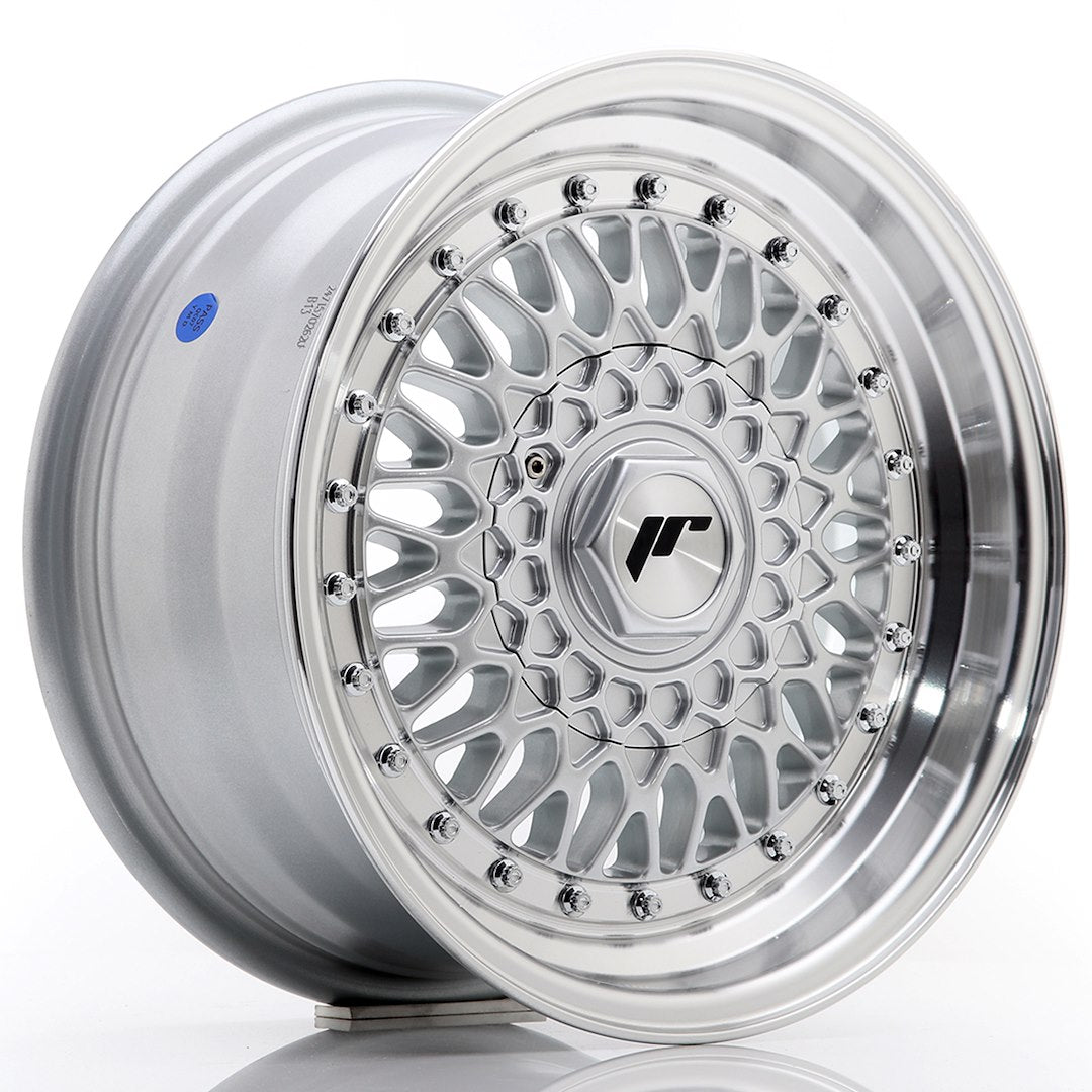Japan Racing JR9 Alloy Wheel 15" x 7" ET20 3x112, 4x100, 4x108, 4x110, 4x114.3, 5x100, 5x105, 5x108, 5x110, 5x112, 5x114.3 - Silver