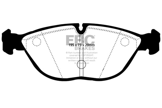 AUDI RS4 B5 EBC Bremsen Gelbe Bremsbeläge vorne