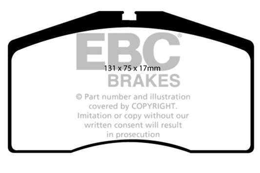 AUDI RS2 8C Ebc brakes Yellow front brake pads