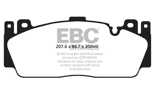 BMW M2 CS F87 EBC Bremsen Gelbe Bremsbeläge vorne
