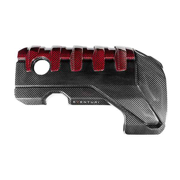 Audi RS3 8V.5 / TTRS 8S and RS3 8Y Eventuri Carbon Fiber / Red Kevlar Engine Cover