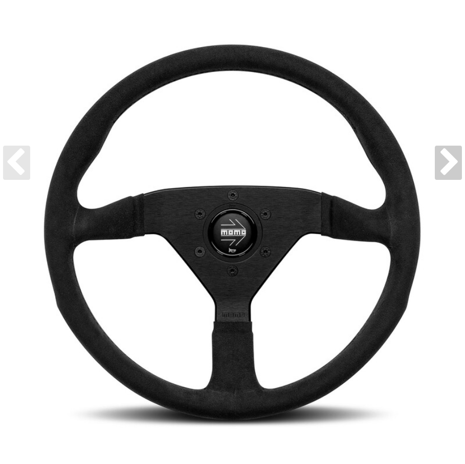MOMO Montecarlo Steering Wheel Black Microfiber 350mm