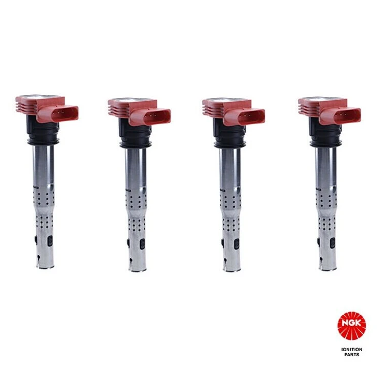 NGK U5014 Red Audi R8 Ignition Coils VAG 2.0 TFSI 1.8T – Set of 4