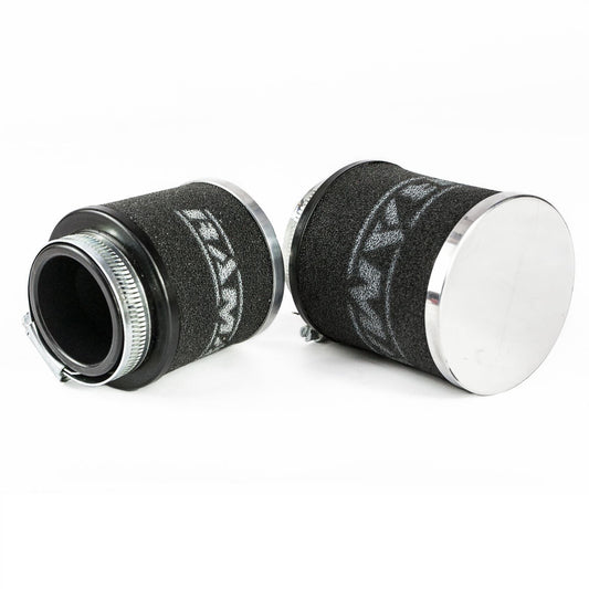 Ramair Chrome Cap Motorcycle Pod Air Filter - 52mm ID Neck - MC-007