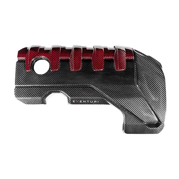 Audi RS3 8V.5 / TTRS 8S and RS3 8Y Eventuri Carbon Fiber / Red Kevlar Engine Cover