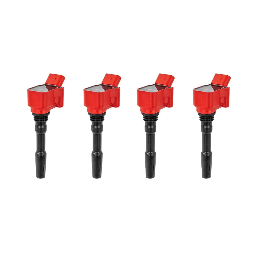 Red ignition coils Alpha Competition S3 8V / Golf 7 GTI / R / Leon 3 Cupra / TT 8S 2.0 TFSI EA888.3