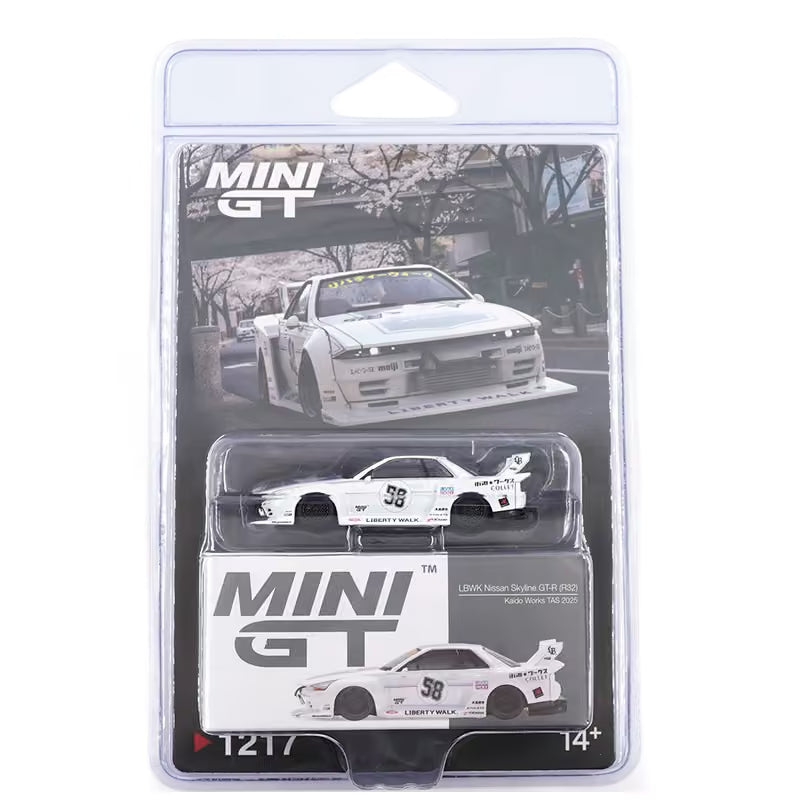 Mini GT 1/64 Nissan Skyline GT-R R32 LB-Kaido Works