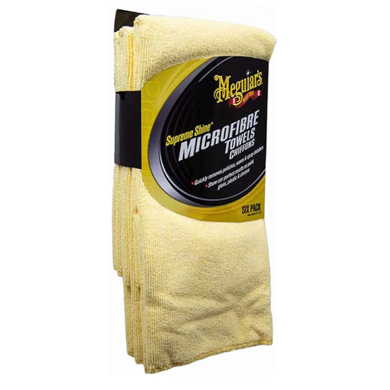 Meguiar's Supreme Shine Microfibre Towels (Pack of 6)