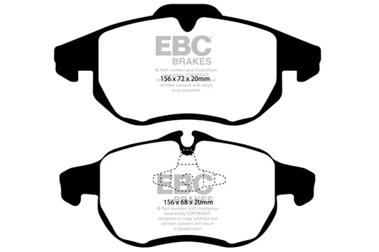 Mini Clubman F54 JCW 2016-2024 231 PS Ebc-Bremsen Gelbe Bremsbeläge vorne