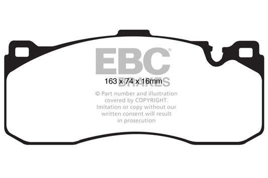 Mini Clubman R55 Works 2008-2015 EBC-Bremsen Gelbe Bremsbeläge vorne