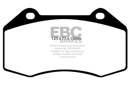 Mini Clubman F54 JCW 2016-2024 231 PS Ebc-Bremsen Gelbe Bremsbeläge vorne