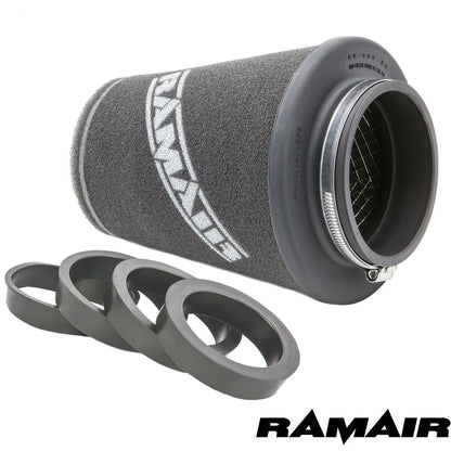 Ramair Cone air filter - Universal -70/76/80/85/90mm ID Neck - Length 181mm